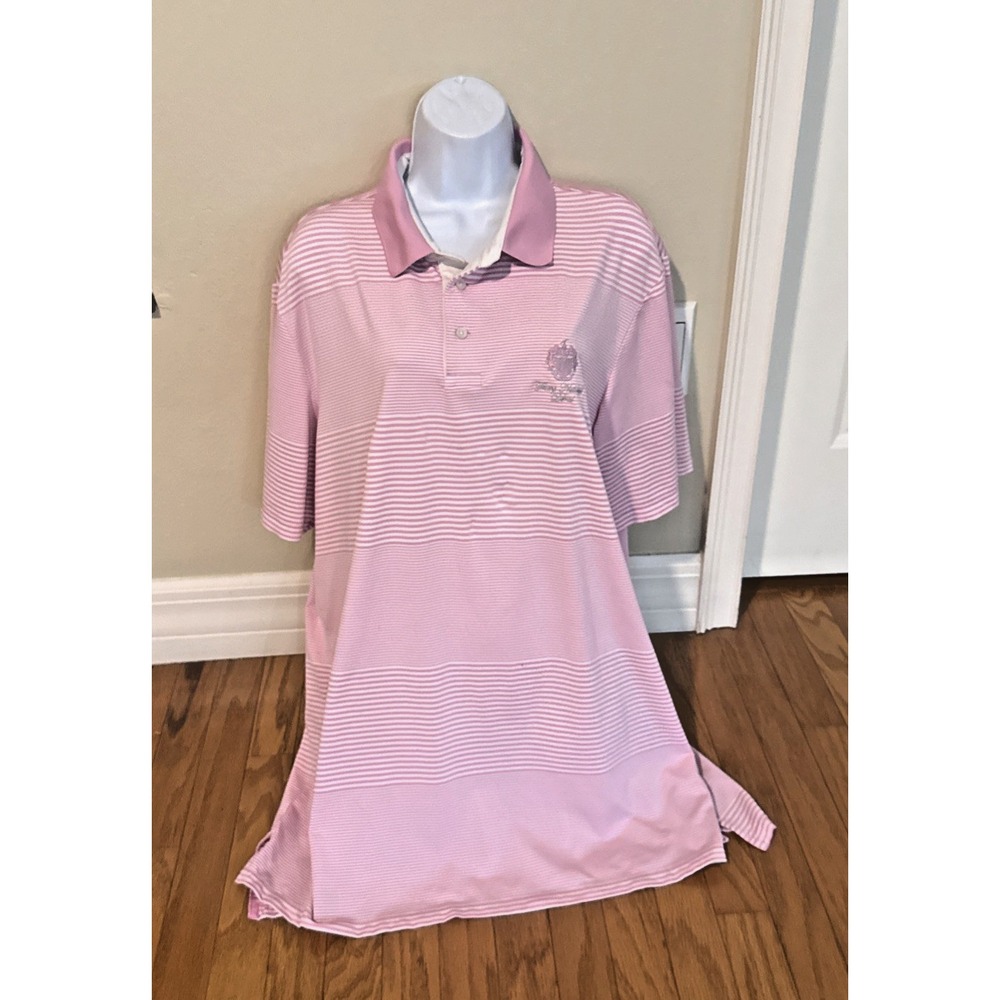 Ralph Lauren RLX Polo Trump National Golf Club Doral XXL Pink Striped